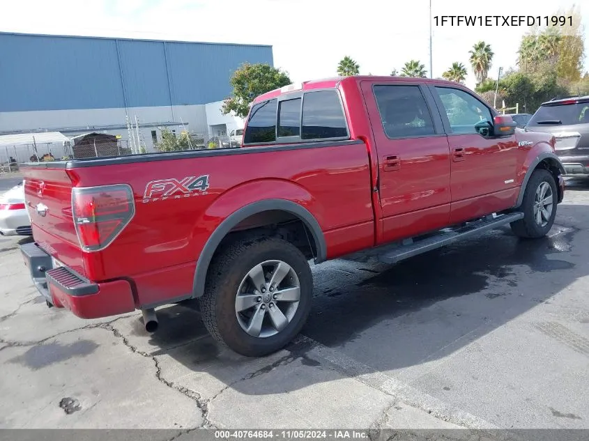 2014 Ford F-150 Fx4 VIN: 1FTFW1ETXEFD11991 Lot: 40764684