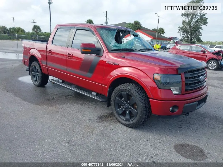 2014 Ford F-150 Fx4 VIN: 1FTFW1ET1EFC89735 Lot: 40777642