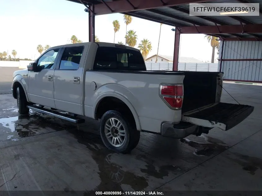 2014 Ford F-150 Lariat VIN: 1FTFW1CF6EKF39619 Lot: 40809895