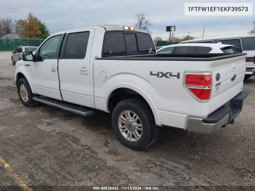 2014 Ford F-150 Lariat VIN: 1FTFW1EF1EKF39573 Lot: 40836043