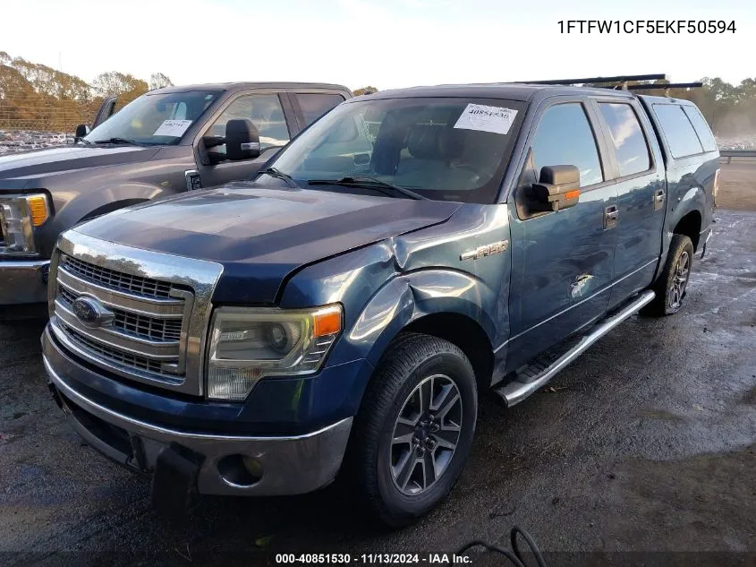 2014 Ford F-150 Xlt VIN: 1FTFW1CF5EKF50594 Lot: 40851530