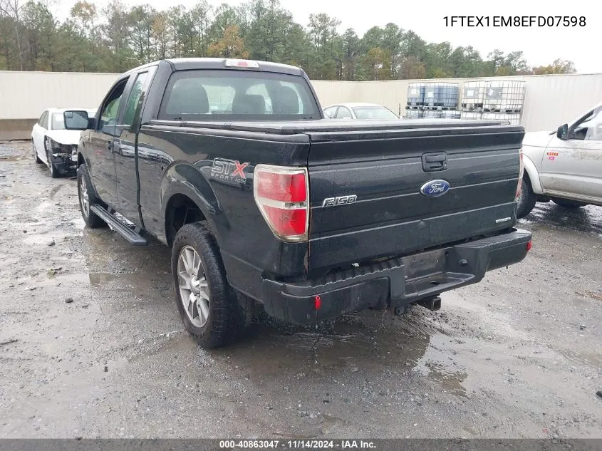 1FTEX1EM8EFD07598 2014 Ford F-150 Stx