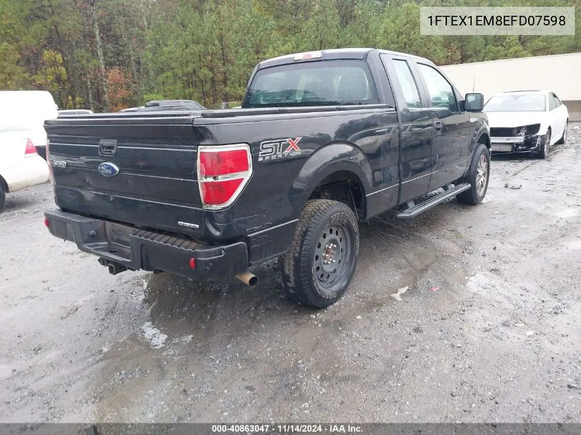 1FTEX1EM8EFD07598 2014 Ford F-150 Stx