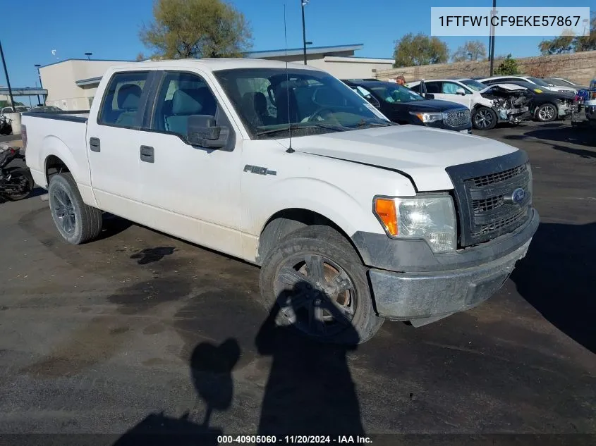 2014 Ford F-150 Xl VIN: 1FTFW1CF9EKE57867 Lot: 40905060