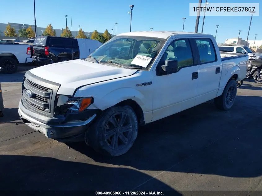 2014 Ford F-150 Xl VIN: 1FTFW1CF9EKE57867 Lot: 40905060