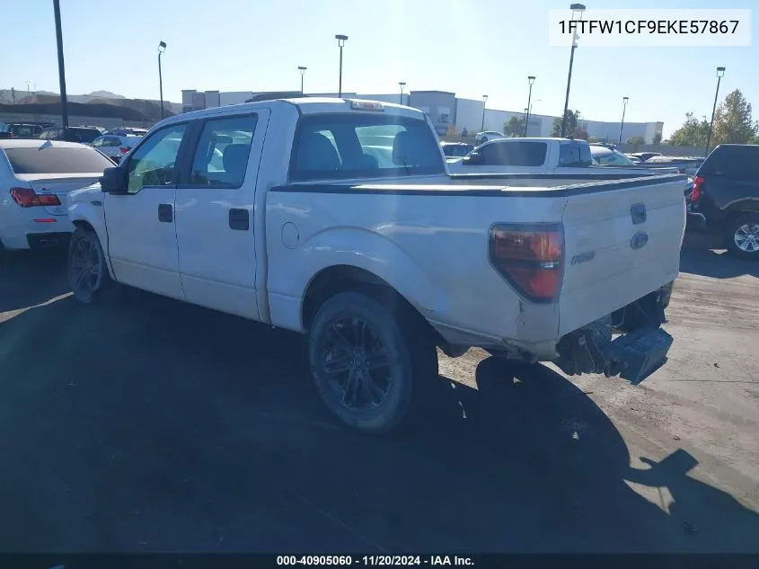 2014 Ford F-150 Xl VIN: 1FTFW1CF9EKE57867 Lot: 40905060