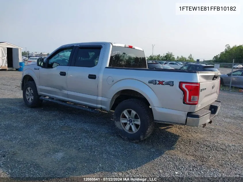 1FTEW1E81FFB10182 2015 Ford F150 Supercrew