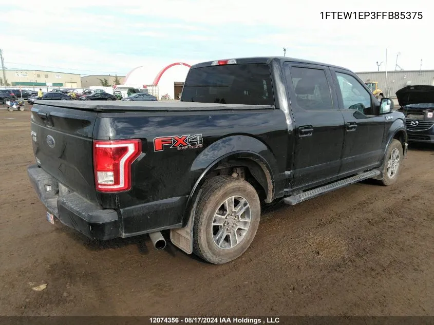 1FTEW1EP3FFB85375 2015 Ford F150 Supercrew