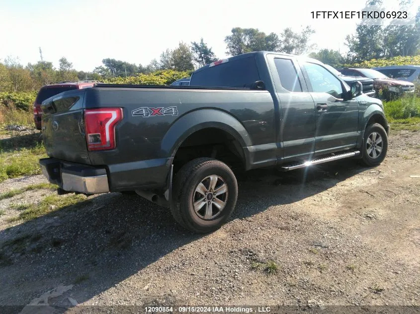 1FTFX1EF1FKD06923 2015 Ford F150 Super Cab