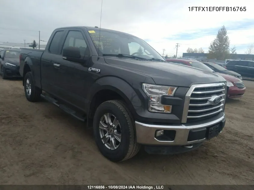 2015 Ford F150 Super Cab VIN: 1FTFX1EF0FFB16765 Lot: 12116856