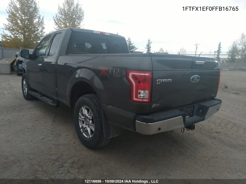 1FTFX1EF0FFB16765 2015 Ford F150 Super Cab