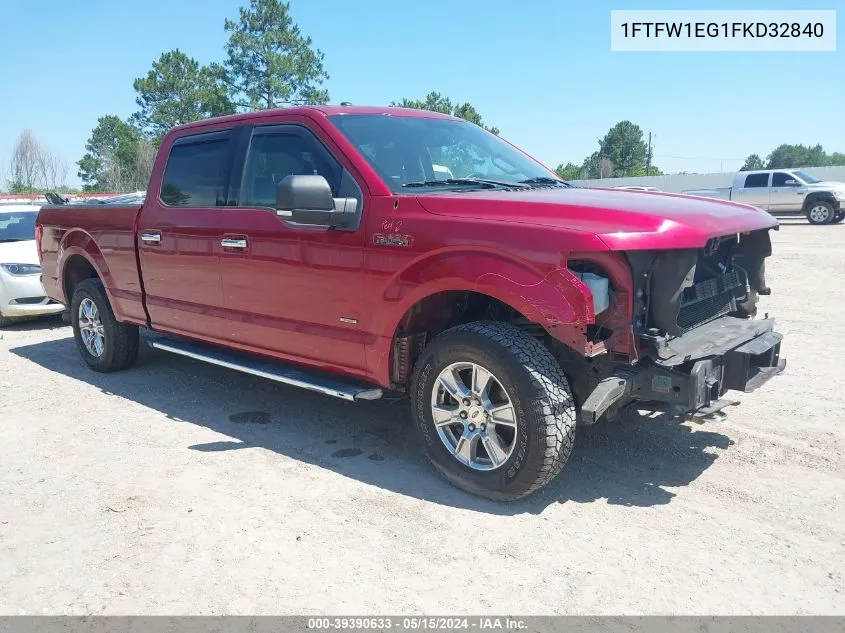 1FTFW1EG1FKD32840 2015 Ford F-150 Xlt