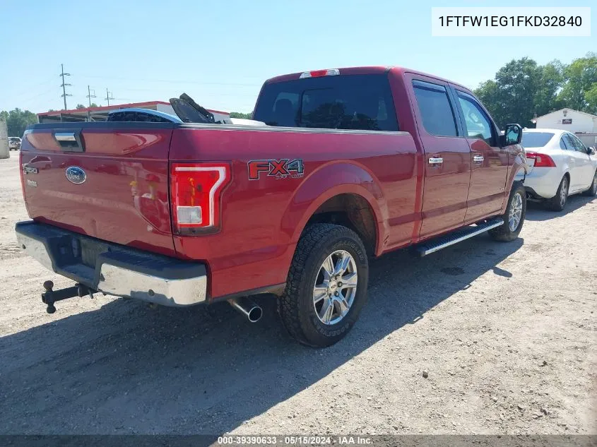 1FTFW1EG1FKD32840 2015 Ford F-150 Xlt