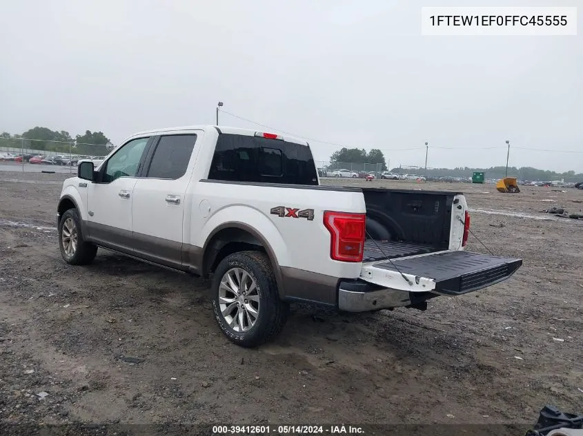 1FTEW1EF0FFC45555 2015 Ford F-150 King Ranch