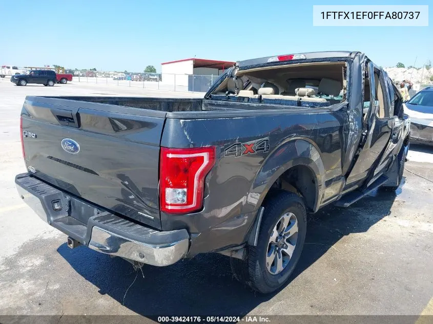 2015 Ford F-150 Xlt VIN: 1FTFX1EF0FFA80737 Lot: 39424176