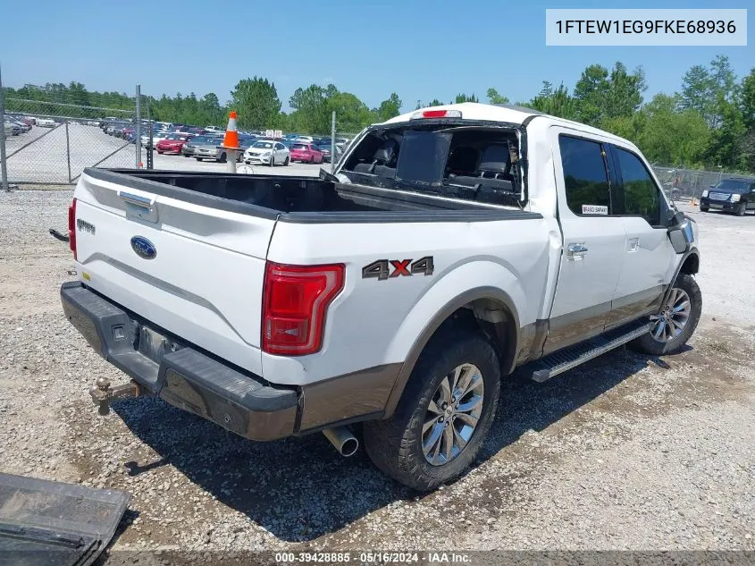 1FTEW1EG9FKE68936 2015 Ford F-150 Lariat