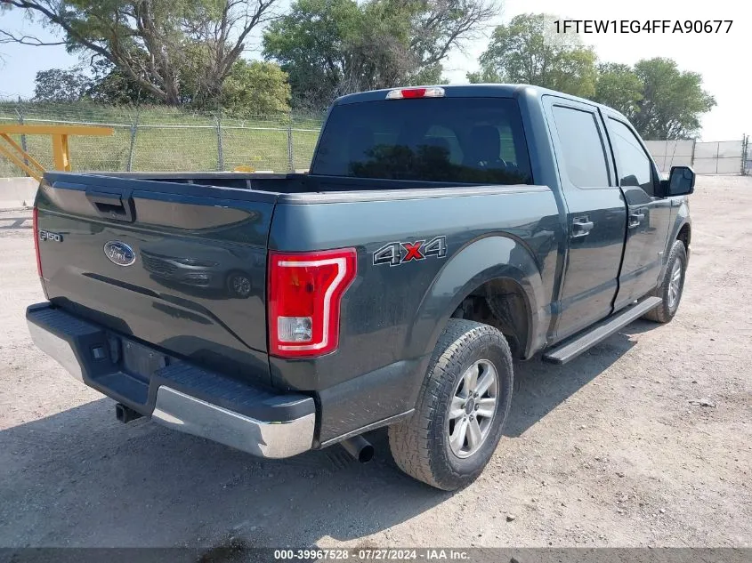 1FTEW1EG4FFA90677 2015 Ford F-150 Xlt