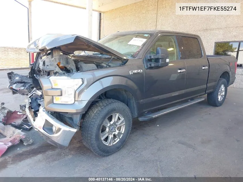 2015 Ford F-150 Xlt VIN: 1FTFW1EF7FKE55274 Lot: 40137146