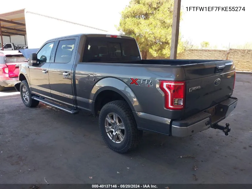 1FTFW1EF7FKE55274 2015 Ford F-150 Xlt