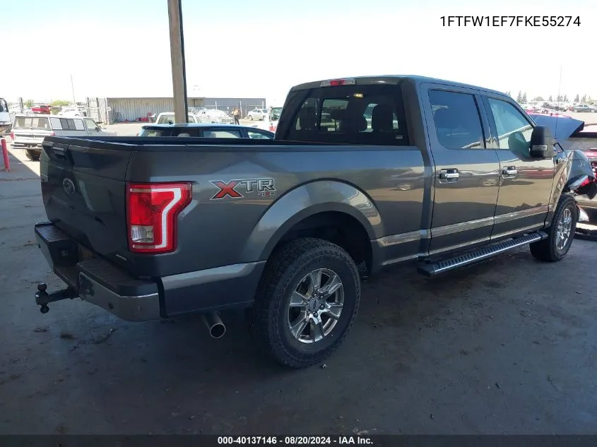 1FTFW1EF7FKE55274 2015 Ford F-150 Xlt