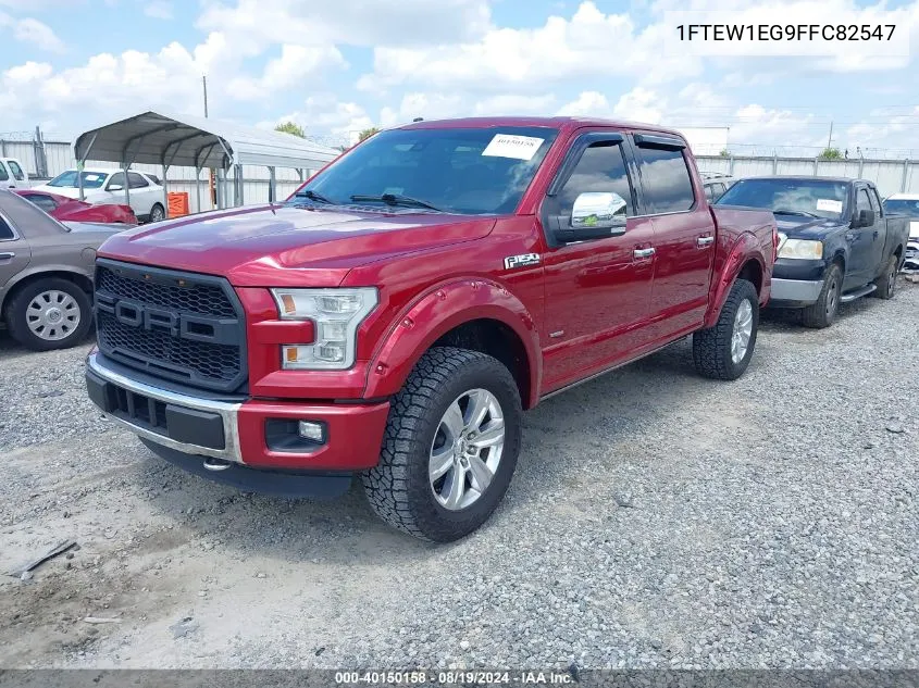 2015 Ford F-150 Platinum VIN: 1FTEW1EG9FFC82547 Lot: 40150158