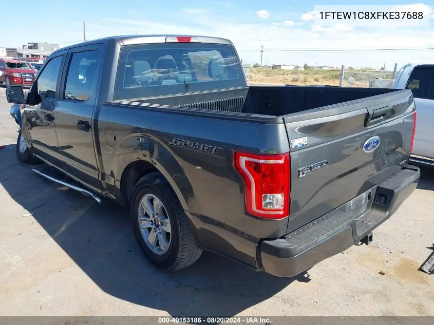 1FTEW1C8XFKE37688 2015 Ford F150 Supercrew