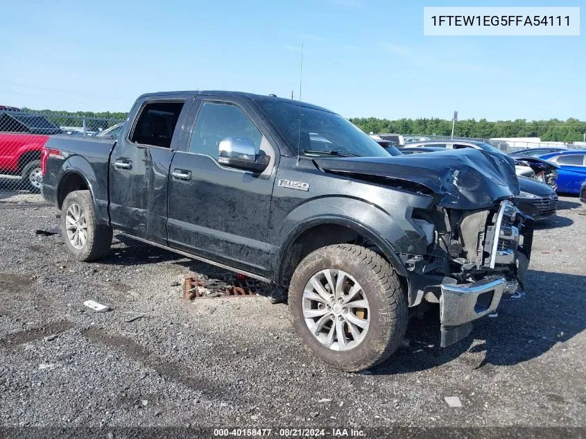 1FTEW1EG5FFA54111 2015 Ford F150 Supercrew