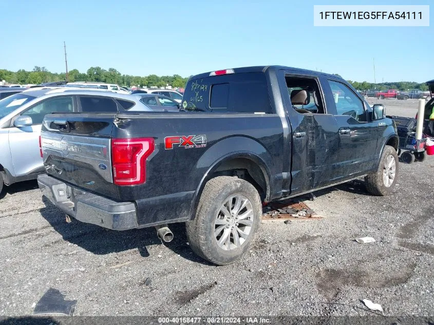 1FTEW1EG5FFA54111 2015 Ford F150 Supercrew