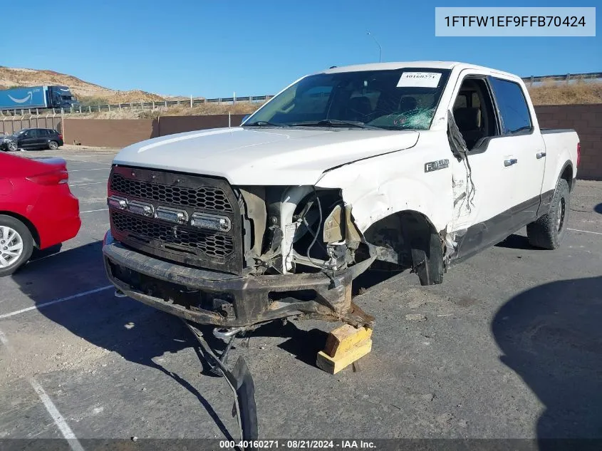 1FTFW1EF9FFB70424 2015 Ford F150 Supercrew