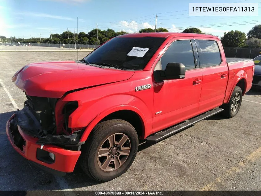 2015 Ford F-150 Xlt VIN: 1FTEW1EG0FFA11313 Lot: 40179593