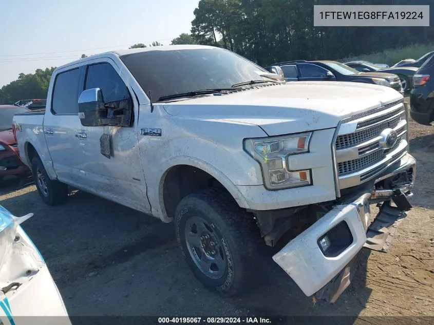 1FTEW1EG8FFA19224 2015 Ford F-150 Platinum