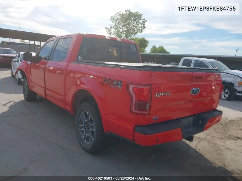 1FTEW1EP8FKE84755 2015 Ford F-150 Lariat