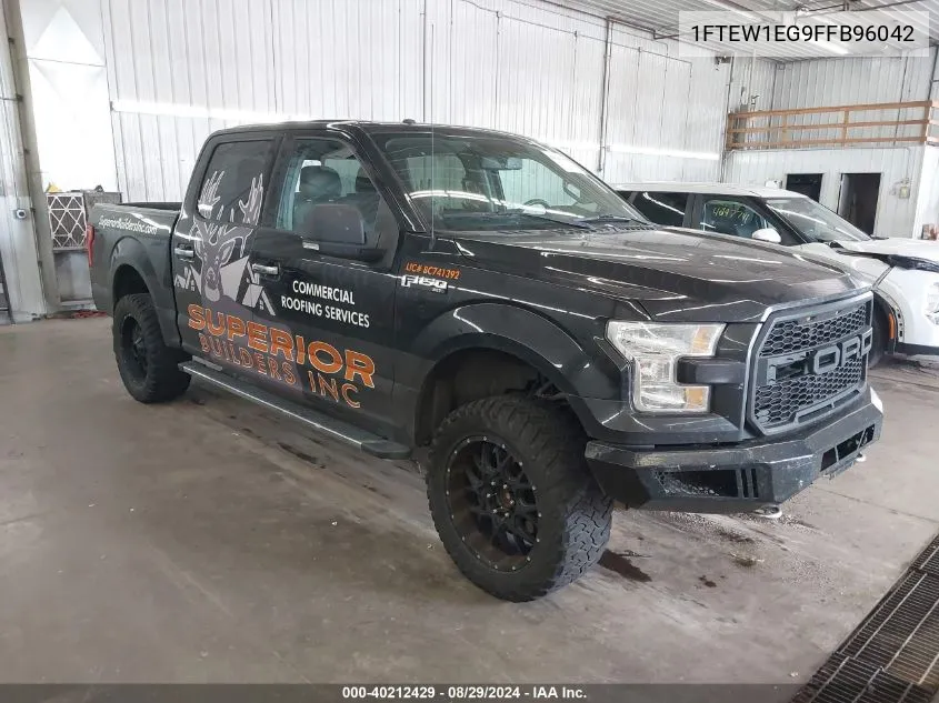 1FTEW1EG9FFB96042 2015 Ford F-150 Xlt