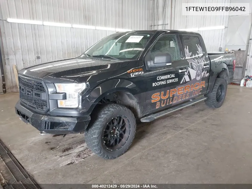 1FTEW1EG9FFB96042 2015 Ford F-150 Xlt