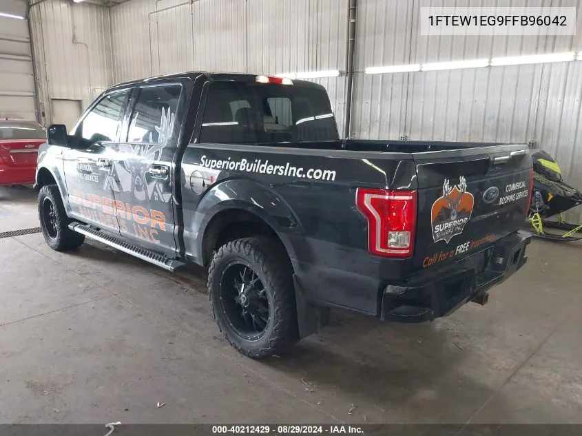 1FTEW1EG9FFB96042 2015 Ford F-150 Xlt