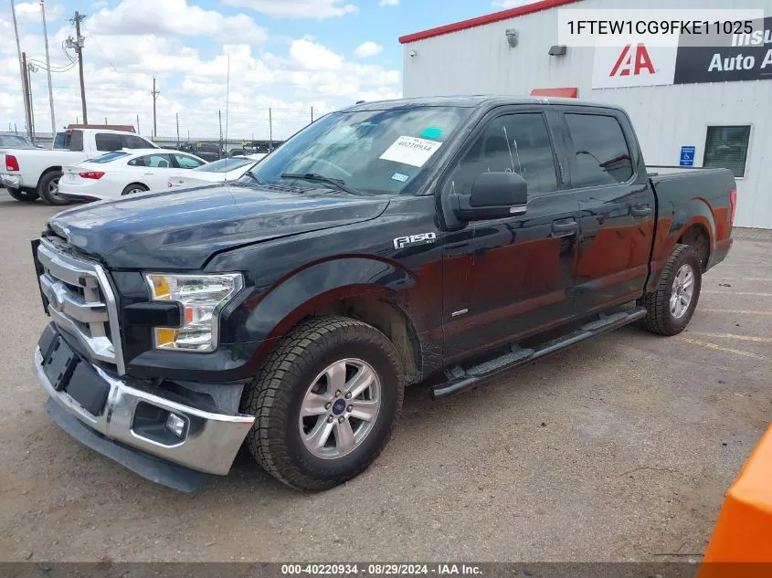 2015 Ford F-150 Xlt VIN: 1FTEW1CG9FKE11025 Lot: 40220934