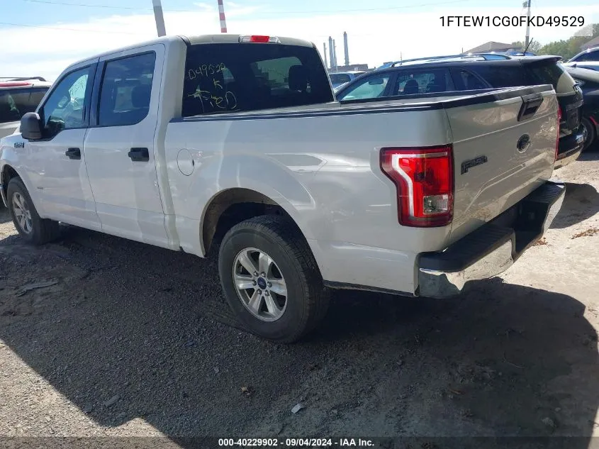 1FTEW1CG0FKD49529 2015 Ford F-150 Supercrew