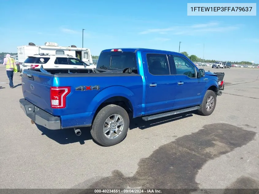 2015 Ford F-150 Supercrew VIN: 1FTEW1EP3FFA79637 Lot: 40234551