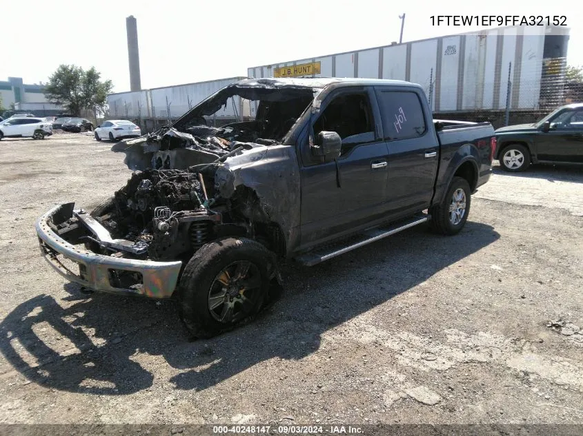 1FTEW1EF9FFA32152 2015 Ford F-150 Lariat