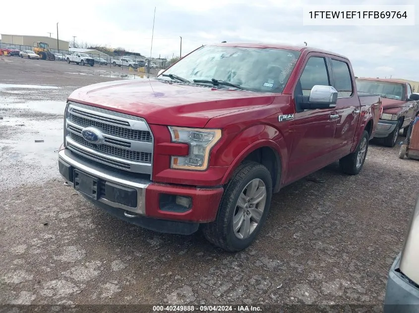 2015 Ford F-150 Supercrew VIN: 1FTEW1EF1FFB69764 Lot: 40249888