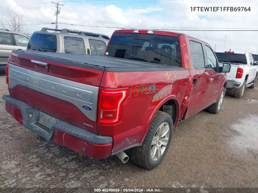 1FTEW1EF1FFB69764 2015 Ford F-150 Supercrew