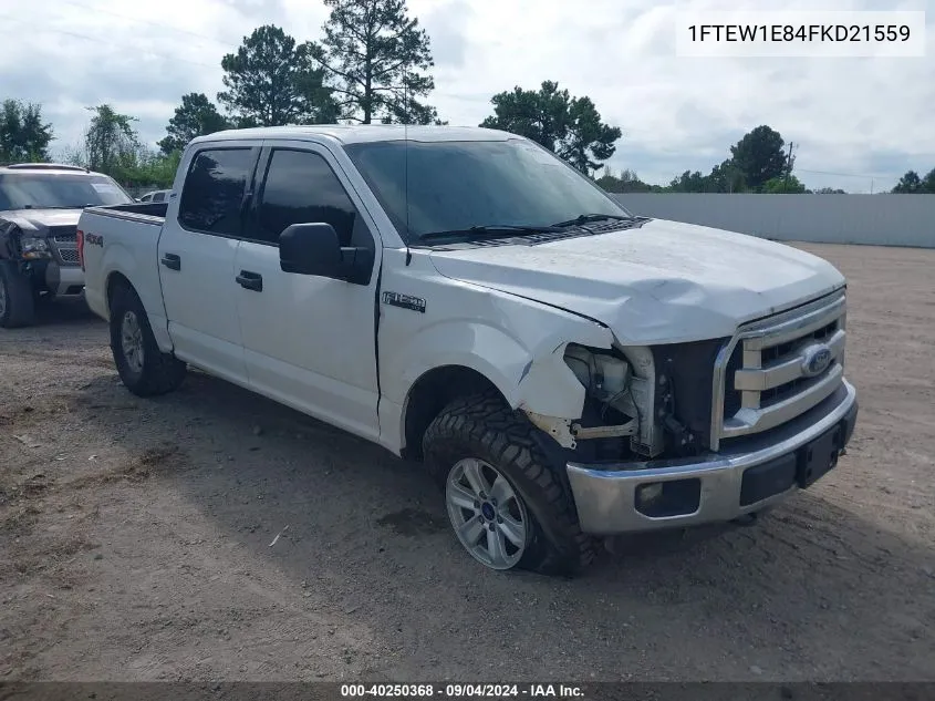 2015 Ford F-150 Xlt VIN: 1FTEW1E84FKD21559 Lot: 40250368