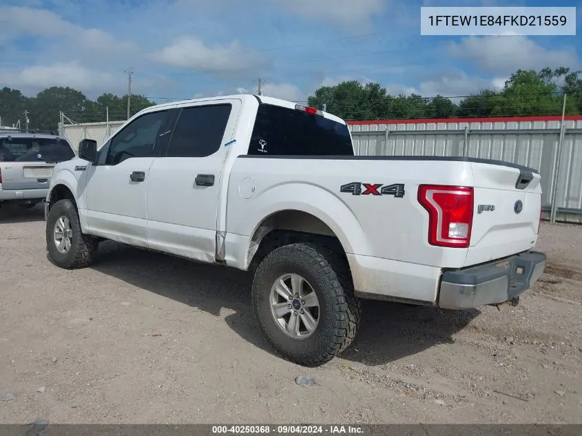 1FTEW1E84FKD21559 2015 Ford F-150 Xlt