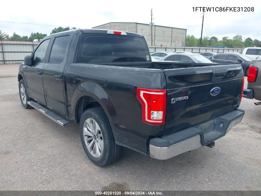 2015 Ford F-150 Xl VIN: 1FTEW1C86FKE31208 Lot: 40251020