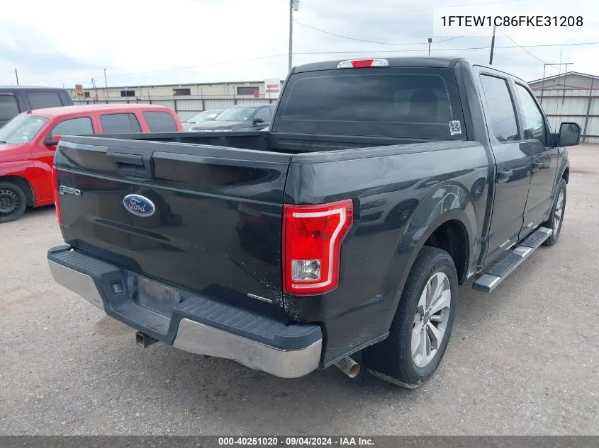 2015 Ford F-150 Xl VIN: 1FTEW1C86FKE31208 Lot: 40251020