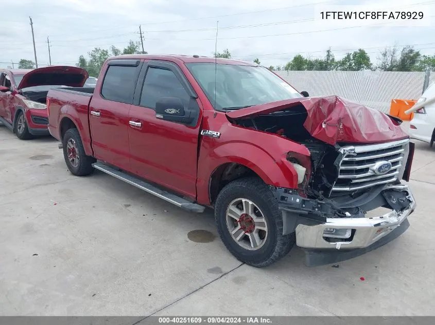 2015 Ford F-150 Xlt VIN: 1FTEW1CF8FFA78929 Lot: 40251609