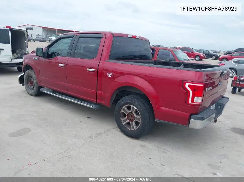 2015 Ford F-150 Xlt VIN: 1FTEW1CF8FFA78929 Lot: 40251609