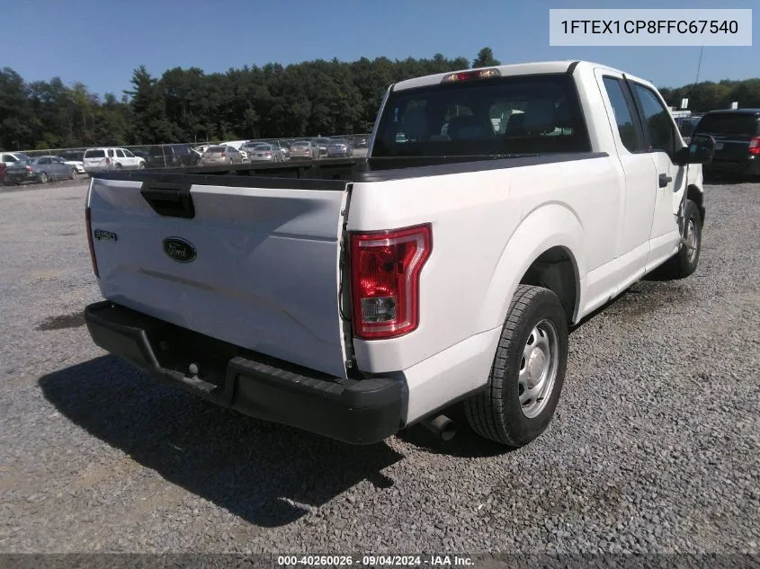 1FTEX1CP8FFC67540 2015 Ford F-150 Xl