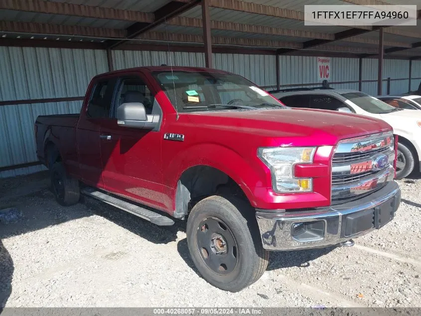 2015 Ford F-150 Super Cab VIN: 1FTFX1EF7FFA94960 Lot: 40268057