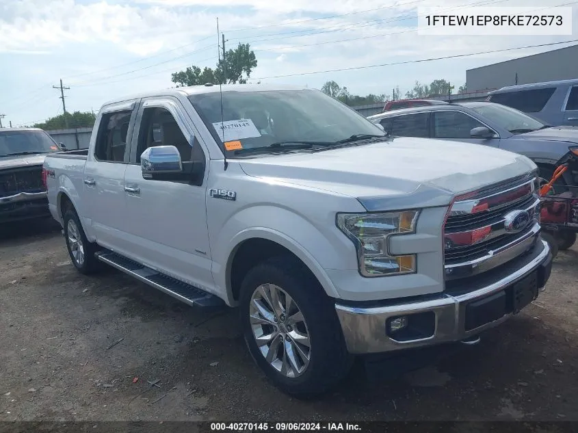 1FTEW1EP8FKE72573 2015 Ford F-150 Lariat